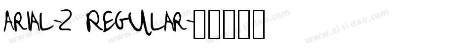 Arial-2 Regular字体转换